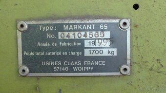 Lis na malé balíky Claas Markant 65 - 14