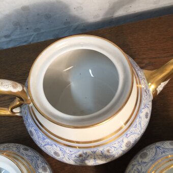 Biedermeier porcelánová sada konvice cukřenka džbánek - 14