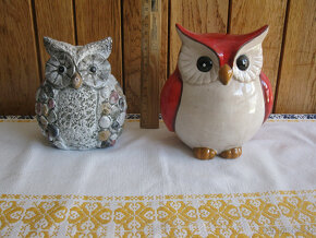 Retro hrníčky, srnka,,SOVY,staré lžičky a souprava z alpaky - 14