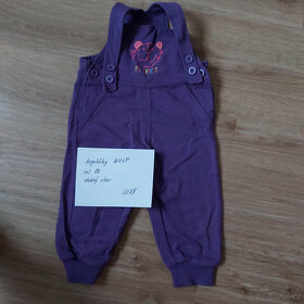 kalhoty, tepláky, kratase vel. 74/80 cca 6-12m - 14
