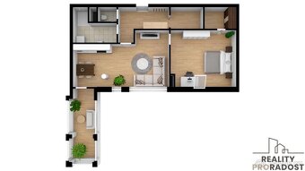 Prodej bytu 2+kk v Třebíči se zimní zahradou , byt 2+kk Třeb - 14