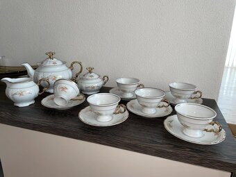 Čajová souprava Marie Louise karlovarský porcelán Thun - 14