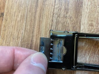 Nový pánský kožený opasek Bandi s aut. sponou-černý, nastav. - 14