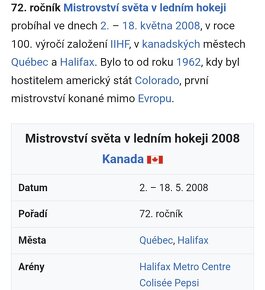 30 ks FOTEK- POHLEDNIC z MS v hokeji v Kanadě z roku 2008. - 14