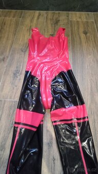 Latexový catsuit pro ženy se dvěma zipy LATE X - 14