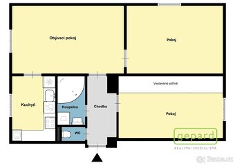 Prodej bytu 3+1, 71 m2 + sklep, Bělocerkevská, Praha - Vršov - 14