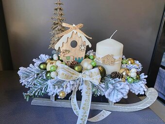 Adventní věnce a vánoční dekorace - 14