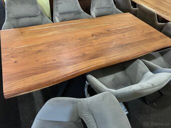 Luxusní NOVÝ Jídelní set s 6 křesly a stolem Akát - 14