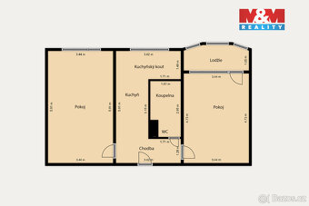 Prodej bytu 2+1, 55 m², Sokolov, ul. Závodu míru - 14