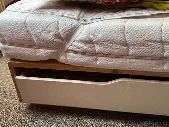 Postel Mandal Ikea 160 x 200 cm, 2 x matrace KLAUDIE latex - 14