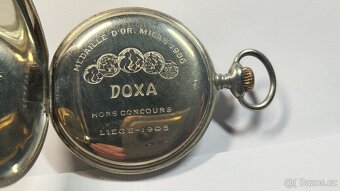 Staré zachovalé kapesní značkové hodinky DOXA. - 14