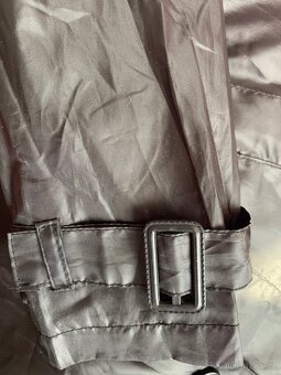 Krásný černý trenčkot do deště - 14