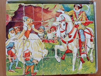 Retro obrázkové kostky TOFA Pohádky - 14