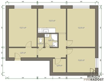 Prodej bytu 3+1 Znojmo - 14