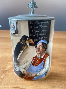 Sběratel nabízí staré korbele s cínovými víčky - 14