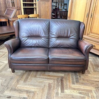 Gauč kůže + dub, Anglie/Belgie - 14