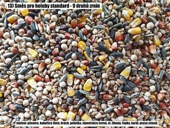 Zrniny, směsi zrnin pro papoušky a holuby - osobně/poštou - 14