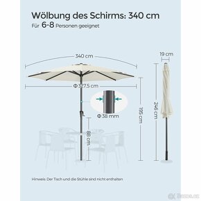 Nový slunečník 340cm - 14