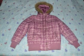 140 146 152 158 zimní bunda kabát s kožíškem - 14
