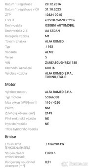 Alfa Romeo Giulia,  2.2 JTDm 110kw veloci - 14