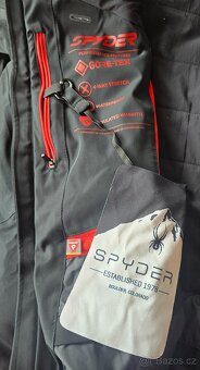 Pánská černá lyžařská bunda Spyder vel. XL - 14