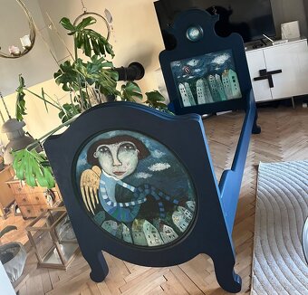Neobarokova posteľ 90x200cm - 14