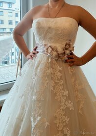 Luxusní značkové svatební šaty nové - 14