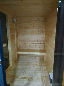 Finská venkovní sauna-Saunový domek s odpočívárnou - 14