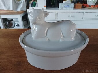 PORCELÁNOVÁ ZAPÉKACÍ TERINA KRAVIČKA FRANCIE - 14