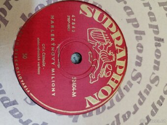 Gramofonové desky z 50. Let. Šelakové, nepoškrabané - 14