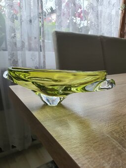 Hutní sklo Žardiniéra, miska - 14