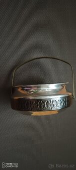 Krásná retro vintage kovová dóza Melchior,SSSR - 14