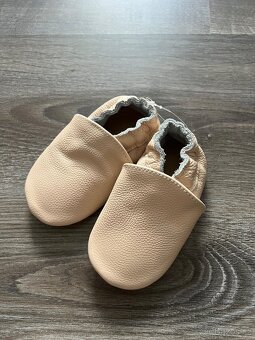 Nové Dětské kožené capáčky / boty pro miminko nazouvací - 14