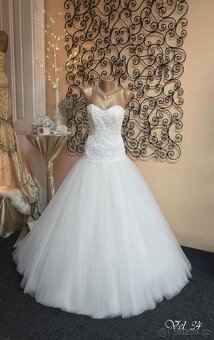 SVATEBNÍ ŠATY 💃TANEČNÍ🎀POLONÉZA🎀VÝPRODEJ - - 14