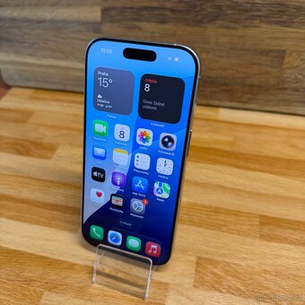 IPhone 16 Pro 128GB, bílý, 100% baterie, eSIM (rok záruka) - 14