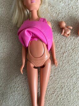 Dreveny dum pro panenky Barbie bohatá výbava, osvětlení - 14