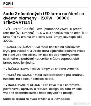 VBLED 2 kusy maštěné lampičky - 14