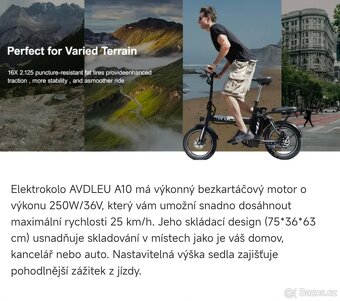 Skládací Elektrokolo 250w & 25km/h - 14