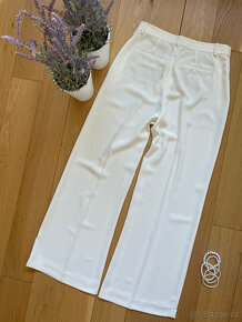 Nové volné bílé elegantní kalhoty s puky Ralph Lauren 40 - 14