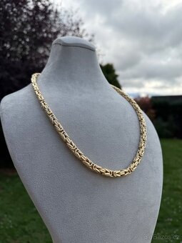 Zlatý řetěz KRÁLOVSKÁ VAZBA - 67.5g 68cm - 8mm - NOVÝ ZLATO - 14