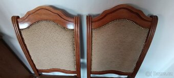 Jídelní set, stůl, židle, křesla, rustikální nábytek masív - 14