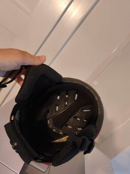 dětské sjezdové lyže + lyžáky + helma - 14