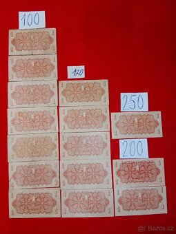 Československé bankovky - čtvrtá část ceny za ks a na fotu - 14