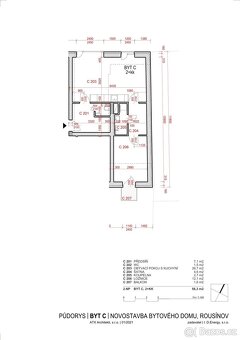 Pronájem bytu 2+kk, 56 m2 - Rousínov, ev.č. 01746 - 14
