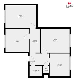 Pronájem bytu 3+1 68 m2 Hegerova, Polička - 14