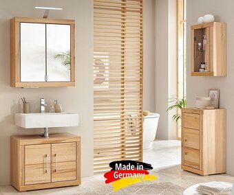 Koupelnová skříňka pod umyvadlo z masivu Buk Berlin - 14