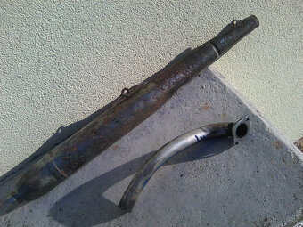 Jawa 50/05 - motor,řídítka,výfuky,revmaplechy s nášlapi,brzd - 14