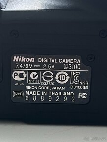 Zrcadlovka Nikon D3100 + 18/55mm VR objektiv - 14