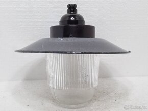 Lustr - Smaltované stropní retro světlo - 14