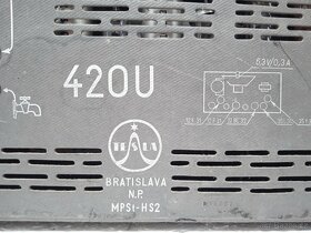 TESLA 420U TRIO - Bakelitové rádio 1956 - 14